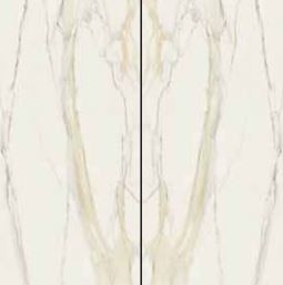Płytki białe marmur lustrzane odbicie Florim Rex Classici di Rex Calacatta Gold open book A+B soft 160x320 (320x320) 96802