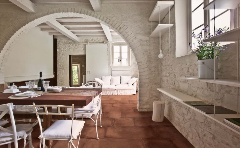 Tarasowe płytki na zewnątrz czerwony przetarty kamień Marazzi Cotto Toscana Rosso MMXU 50x100 ag 16112
