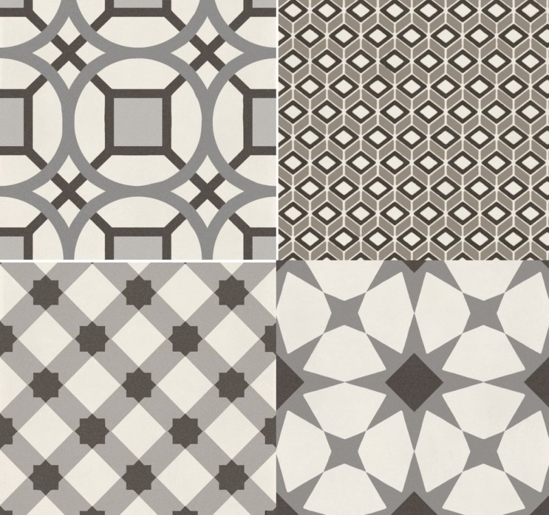 Płytki podłogowe patchwork beż szare Marazzi D Segni Mix Freddi Dekor M0UT 20X20 16663