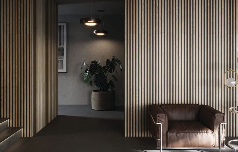 Cifre Jarel Walnut Rect. 30x90 płytki ścienne imitujące drewniane lamele 121622
