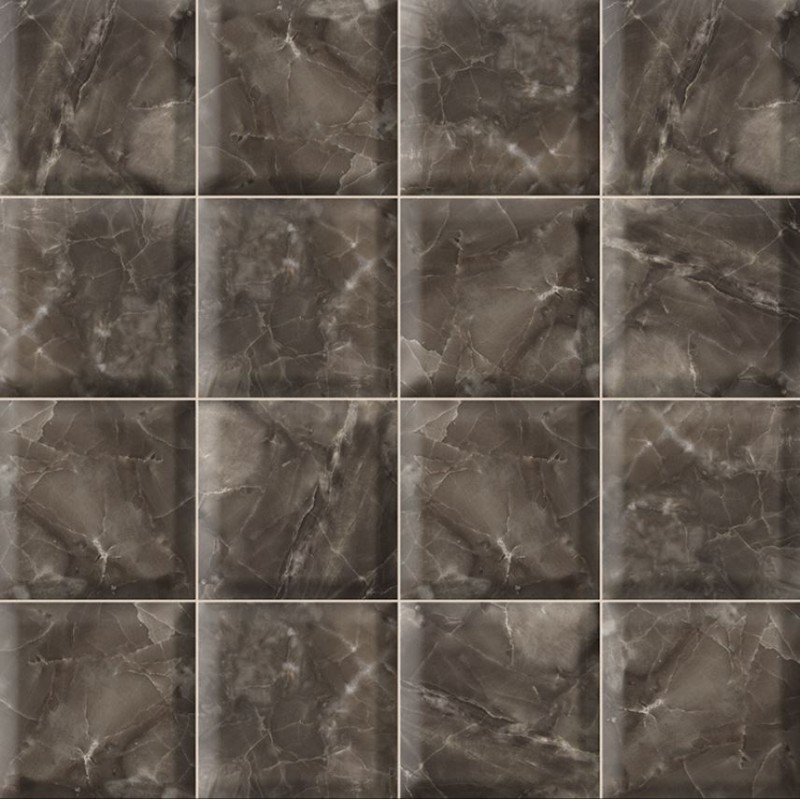 Płytki łazienkowe marmur 3D czarne Mainzu Davinci Black 15x15 52792