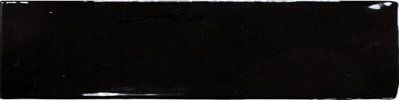 Płytki cegiełki długie a wąskie czarne krakle Equipe Masia Negro połysk 7.5X30 19920