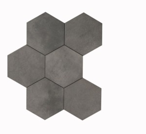 Marazzi Powder Graphite MNYU Hexagonfliesen 21x18,2x9,5mm - Grau