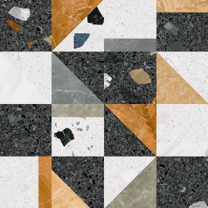 Arcana Stellato-R Multicolor - Terrazzo-Fliese 80 x 80 cm aus Feinsteinzeug