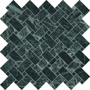 Emil Ceramica Revolution Verde Saint Denis Lappato 30 x 30 cm Mosaik aus Marmortafeln