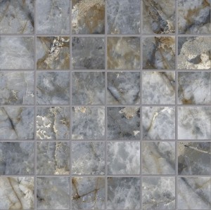 Emil Ceramica Revolution Blu Ande Lappato Marmor-Tele 30 x 30 cm Mosaik EHP1