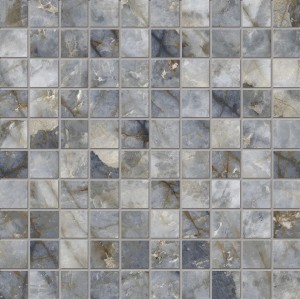 Emil Ceramica Marmor Revolution Blau Ande Lappato 30 x 30 cm Mosaik EHPC