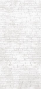 Imola Ceramica Tube Bianco 120 x 260 cm - natürliche mattschwarze FLIESEN BRICKLANE 260, weiß