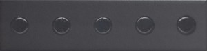 Quintessenza Modul Dekor Runde Carbon Fliese 6 x 23 cm MDL304M, Karbon