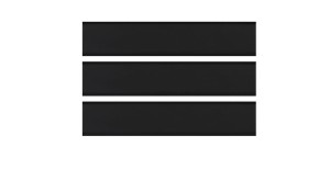 Quintessenza Matt Schwarz Tinte - Keramische Fliese 5 x 25 cm TNT125M, Schwarz Matt