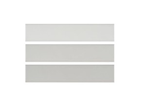 Quintessenza Graue Mittelmatte Tinte - Keramische Fliese 5 x 25 cm TNT117M, Weiß Matt