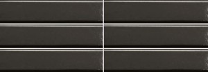 Quintessenza Tinte Aciaio Lucido - Keramische Fliese 5 x 25 cm TNT112L, schwarzer Glanz