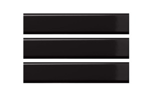 Quintessenza Tinte Nero Lucido - Keramische Fliese 5 x 25 cm TNT111L, schwarzer Glanz