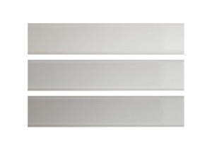 Quintessenza Tinte Mittelgrau Glänzend - Keramische Fliese 5 x 25 cm TNT103L, grauer Glanz