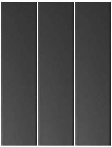 Quintessenza Marea Nero Matt - 8 x 30 cm keramische Fliese MAR105M, schwarzmatt