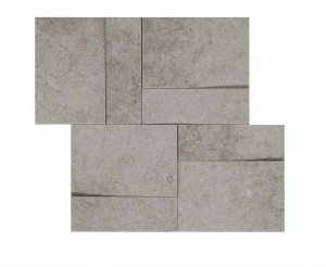 Rex Ceramiche La Roche Di Rex Grau Muretto 3D 742242 Lappato 21 x 40 cm - dekorative Feinsteinzeugfliesen