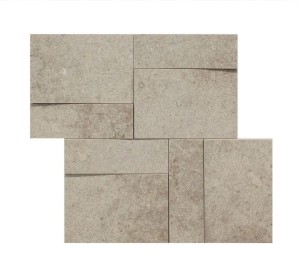 Rex Ceramiche La Roche Di Rex Ecru Muretto 3D 742241 Lappato 21 x 40 cm - dekorative Feinsteinzeugfliesen