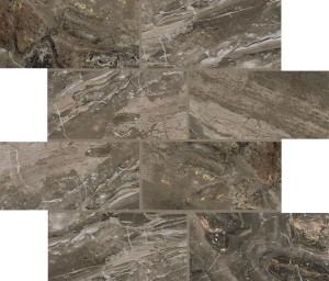 Rex Ceramiche Prexious Rex Dream Arabesque Muretto 756349 Mattschwarz 30 x 30 cm - Dekorative Feinsteinzeugfliesen