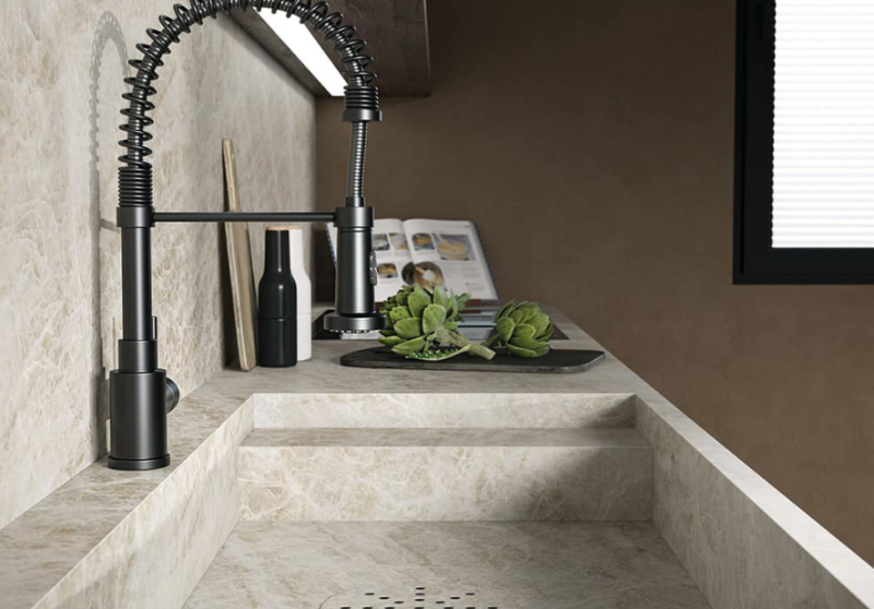 Blat kuchenny marmur beżowy perła Florim Marble Yamuna mat 160x320 12mm 167164