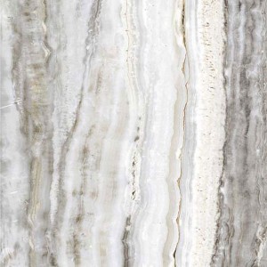 Casalgrande Padana Marmoker Arabesque Lucido 90x90: Travertin-Optik Feinsteinzeug