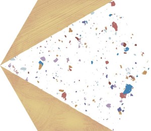 Aparici Stracciatella Honig Natur 25x29 hexagonale Terrazzo-Fliese