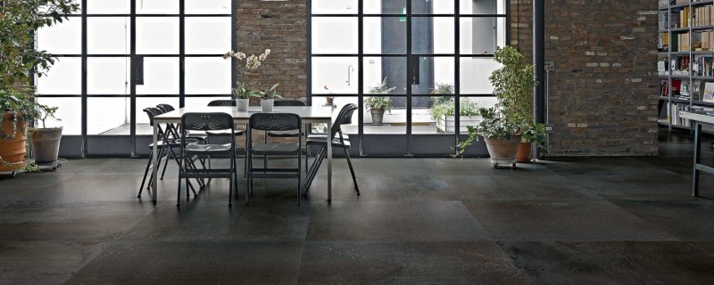 Płytki podłogowe cienkie metal brąz Florim Flowtech Aged Bronze 757062 120X120 94584