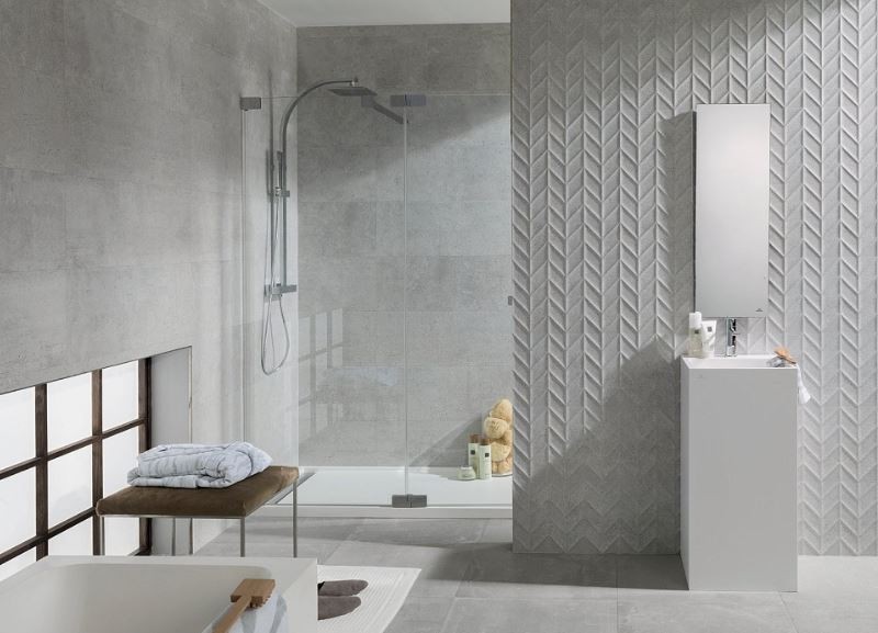 Płytki beton szare przetarty Porcelanosa Dover Caliza P18569551 59.6X59.6 81357