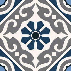 Gayafores Taco Musa Blue 16,5x16,5 Fliesen Patchwork Boden