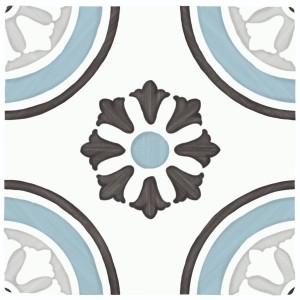 Badezimmerfliesen Harmony Tanger Blue Dhalia 12,3x12,3 Matt /0,51m2/
