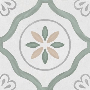 Patchwork-Fliesen Harmony Sirocco Green Petals 22,3x22,3 Matt /0,65m2/