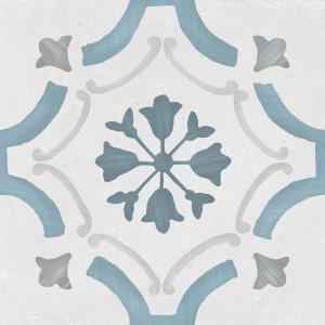 Patchwork-Fliesen Harmony Sirocco Blau Ornamental 22,3x22,3 Matt /0,99m2/