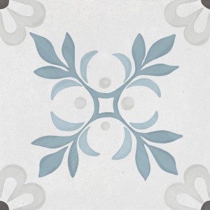Patchwork-Fliesen Harmony Sirocco Blau Garten 22,3x22,3 Matt /0,99m²/