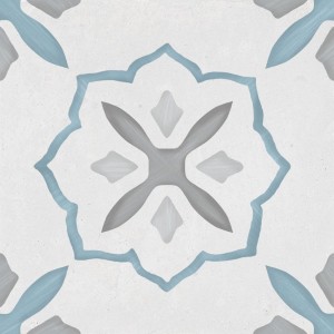 Patchwork-Fliesen Harmony Sirocco Blau Kreuz 22,3x22,3 Matt /0,99m²/