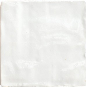 Fliesen Ziegel Harmony Riad Weiß 10x10 Glänzend /0,50m2/