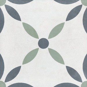Pflasterfliesen Harmony Havana Weiß Blume 22,3x22,3 Matt /0,65m2/