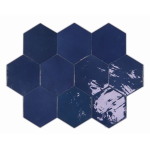 Wow Zellige Hexa Cobalt Fliesen 10,8x12,4 cm /0,382m2/