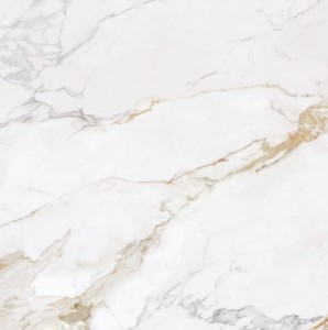 Ecoceramic Marshall Gold Satin Badezimmerfliesen 75x75 /1,69m2/