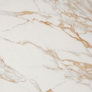 Großformatige Marmoroptik Fliesen Fap Roma Gold Calacatta Oro 120x120 brillante /2,88 m²/