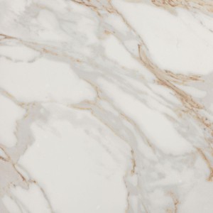 Großformatige Marmoroptik Fliesen Fap Roma Gold Calacatta Oro 80x80 brillante /1,28 m²/