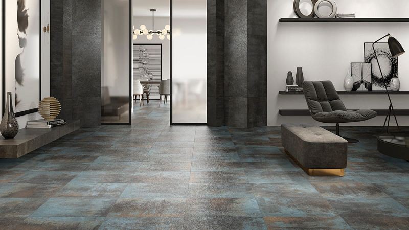 Azteca Orion Lux Blue Lappato 60x120 płytki metalizowane gresowe 114865