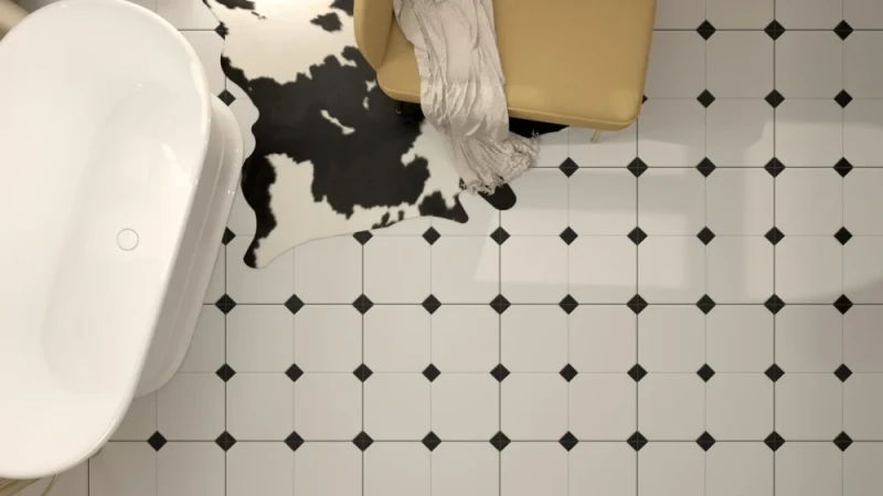 Betera Black White Rect. 58x58 czarno-białe płytki podłogowe .webp