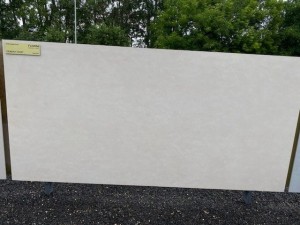 Zement Ivory Matt STU 160x320x1,2 cm mit Netz, nicht rektifiziert