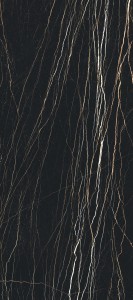 Florim Rex Precious Thunder Night: 120x280cm schwarze Marmor-Bodenfliesen