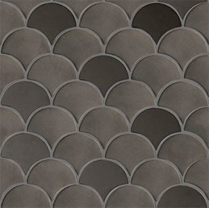 L'Antic Drop Anthrazit Metallmosaik 29,6x29,5x0,8 cm