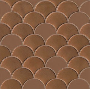 L'Antic Drop Kupfer Mosaikfliesen 29,6x29,5x0,8 cm