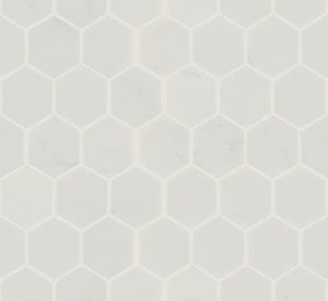 Marmormosaik L'Antic Essential Hexagon Persisch Weiß 25,8x29,8 cm
