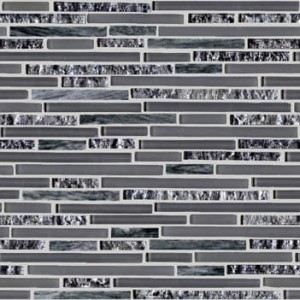 Mosaik Mix L'Antic Eternity Mini Streifen Grau Fliesen 29,8x30,5x0,8 cm
