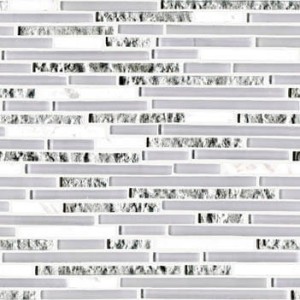 Mosaik Mix L'Antic Eternity Mini Streifen Weiß Fliesen 29,8x30,5x0,8 cm