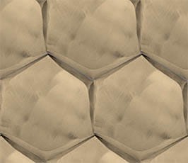 Metallmosaik L'Antic Gravity Al. Dubai Gold 22,5x26x2/2,5 cm