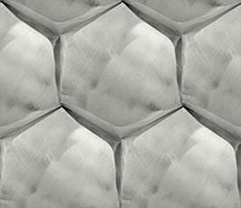 Mosaikfliesen L'Antic Gravity Al. Dubai Metall 22,5x26x2/2,5 cm